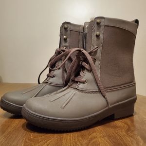 Clarks Carima Luna Snow Boots, Size 9, Color:Gunsmoke